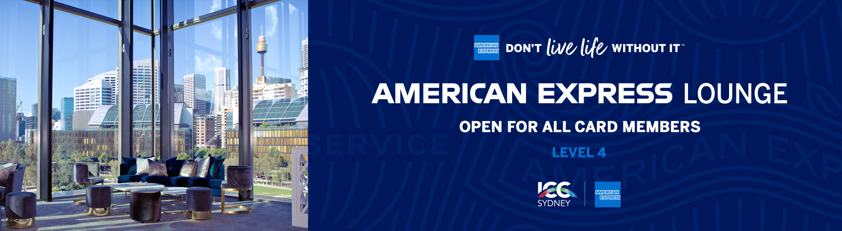 American Express Lounge Banner
