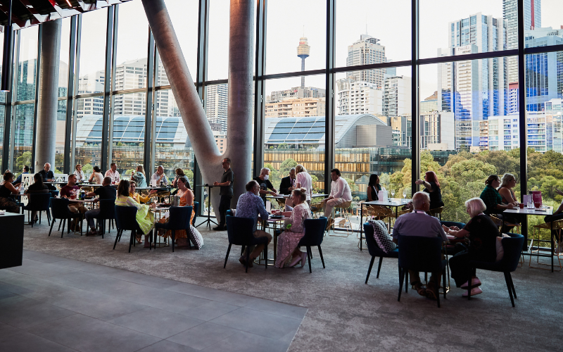 Amex Lounge, Level 4 of ICC Sydney Theatre.