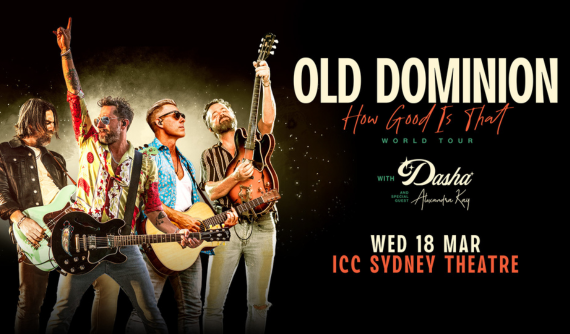 Old Dominion is coming to ICC Sydney Theatre on 18 March 2026.