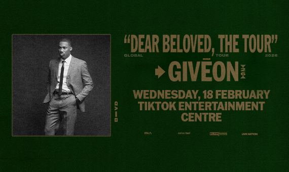 GIVEON is coming to TikTok Entertainment Centre on 18 February 2026.