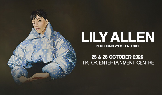 Lily Allen performs West End Girl at TikTok Entertainment Centre on Sunday 25 October 2026.