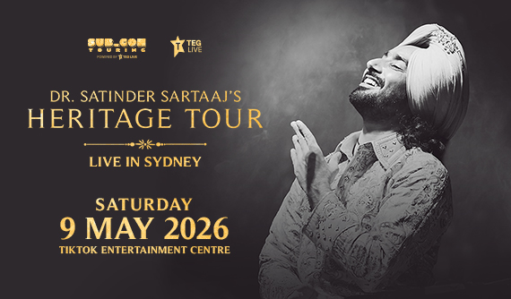 Satinder Sartaaj at TikTok Entertainment Centre on Saturday 9 May 2026