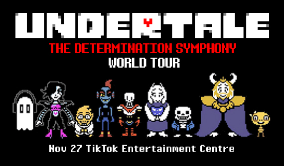 Undertale: The Determination Symphony is coming to TikTok Entertainment Centre on Friday 27 November 2026