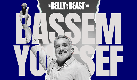 Bassem Youssef is bringing The Belly of the Beast Tour to TikTok Entertainment Centre on Saturday 5 September 2026