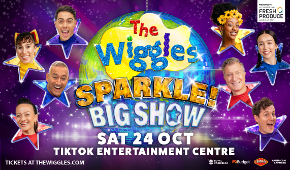 The Wiggles SPARKLE! BIG SHOW is coming to TikTok Entertainment Centre on Saturday 24 October 2026