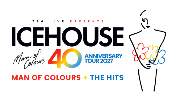 ICEHOUSE is bringing their Man of Colours’ 40th Anniversary Tour 2027 to TikTok Entertainment Centre, Sydney on Saturday 19 June.